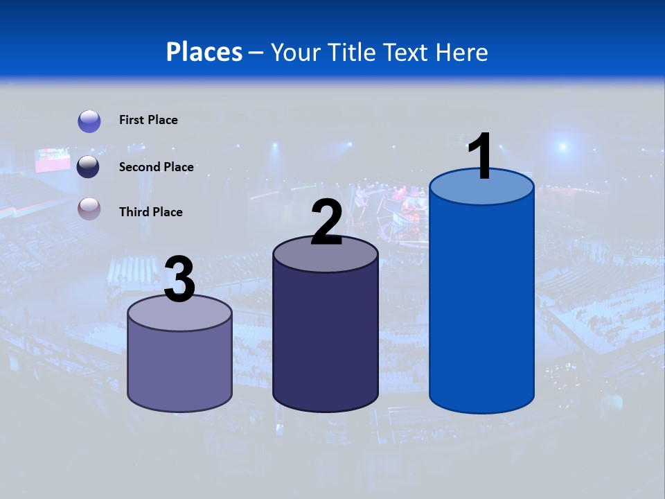 Concert On The Stadium Pano PowerPoint Template