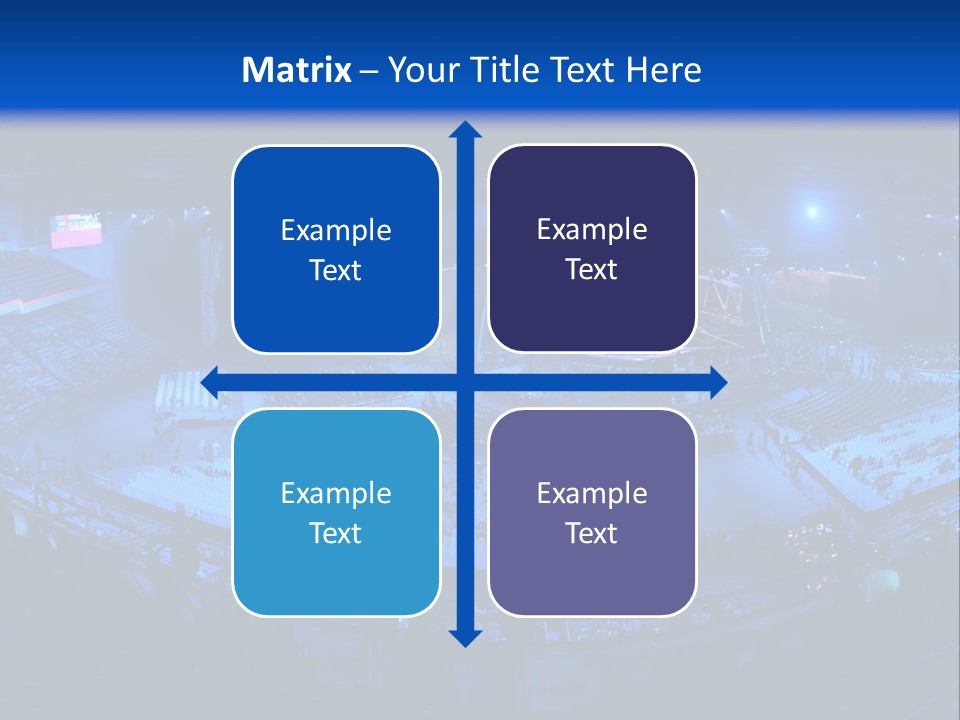 Concert On The Stadium Pano PowerPoint Template