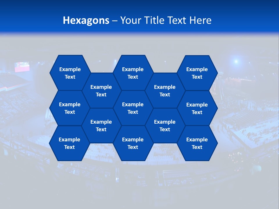 Concert On The Stadium Pano PowerPoint Template