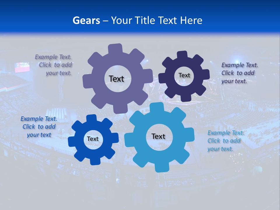 Concert On The Stadium Pano PowerPoint Template