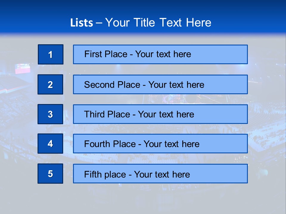 Concert On The Stadium Pano PowerPoint Template