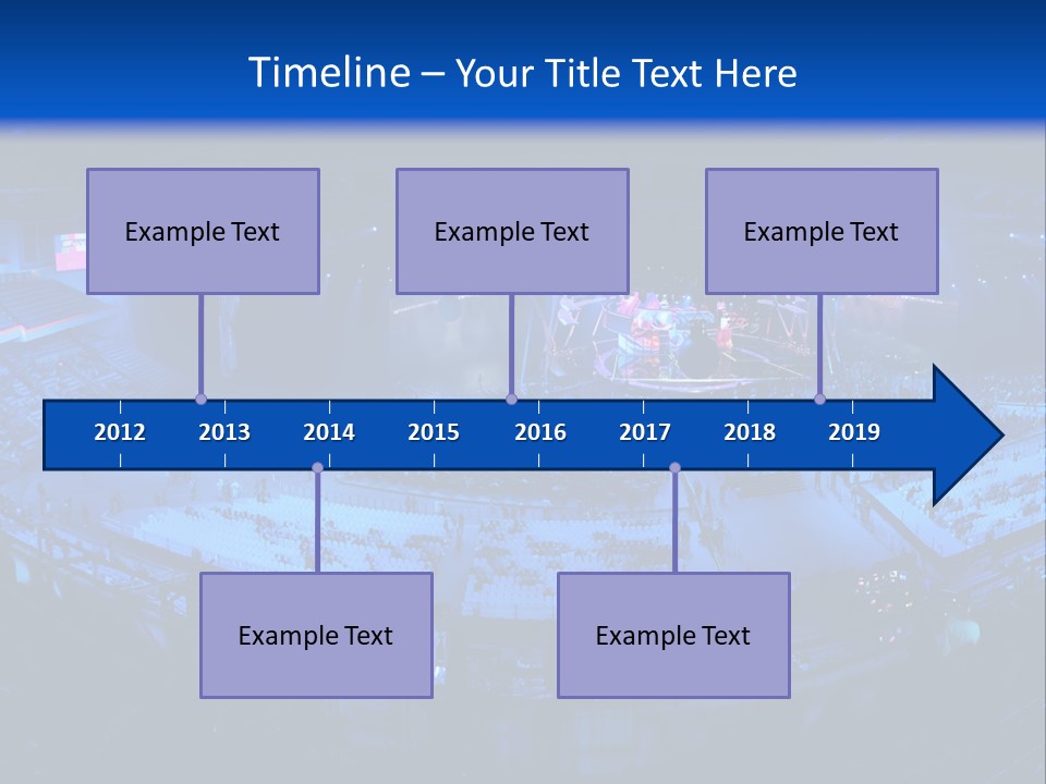 Concert On The Stadium Pano PowerPoint Template