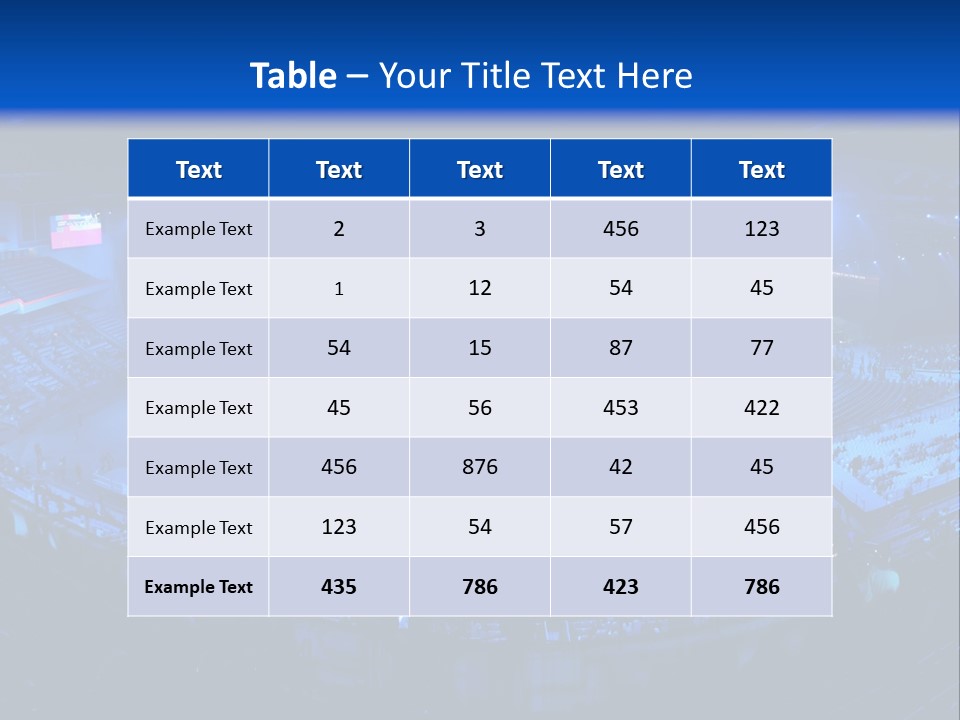 Concert On The Stadium Pano PowerPoint Template