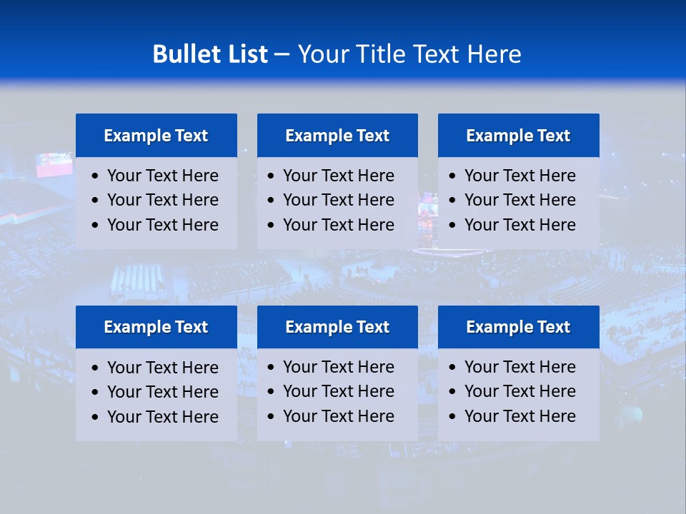 Concert On The Stadium Pano PowerPoint Template