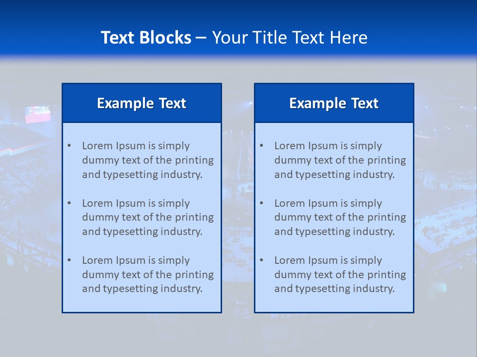 Concert On The Stadium Pano PowerPoint Template