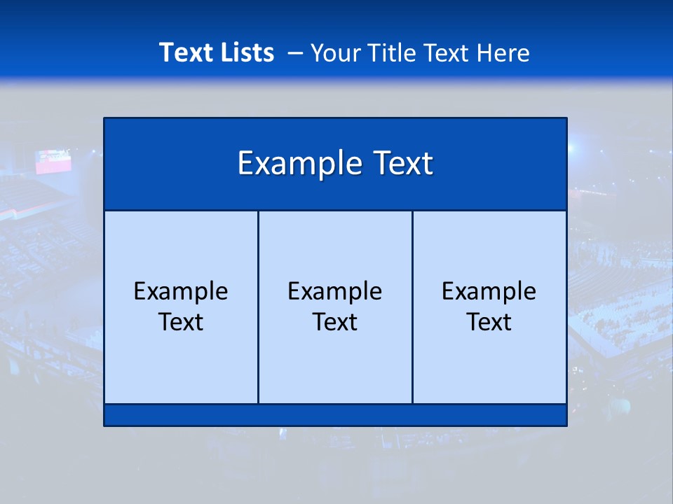 Concert On The Stadium Pano PowerPoint Template