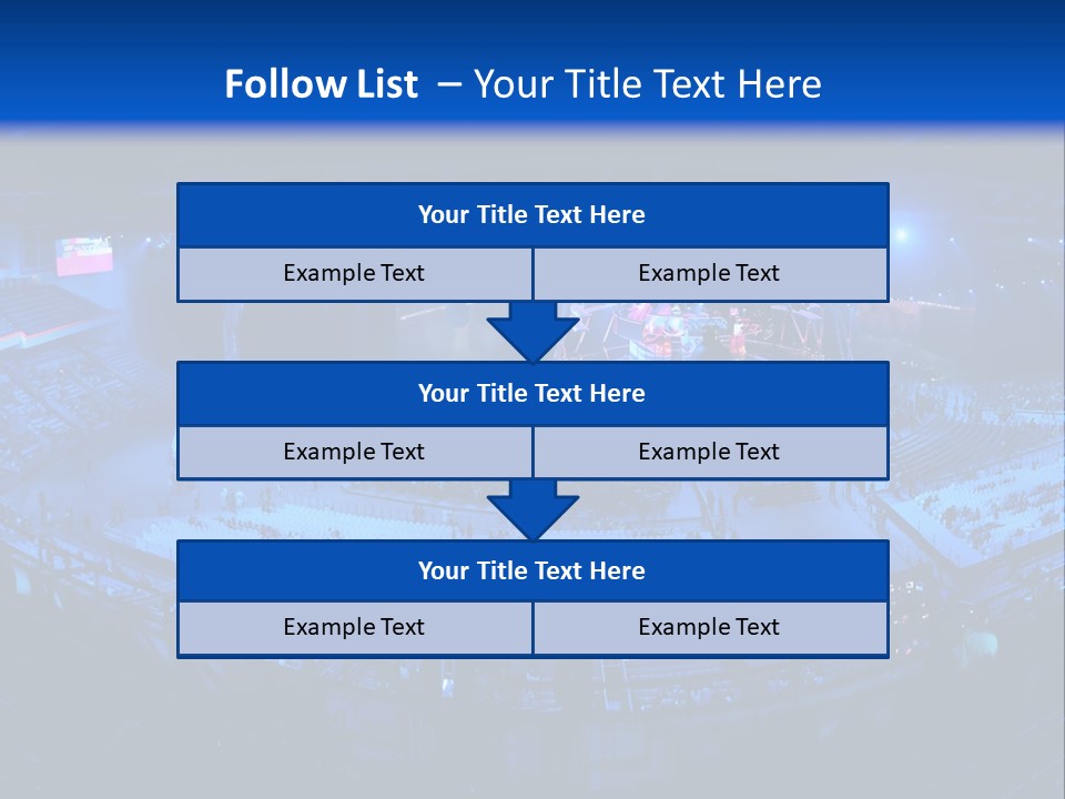 Concert On The Stadium Pano PowerPoint Template