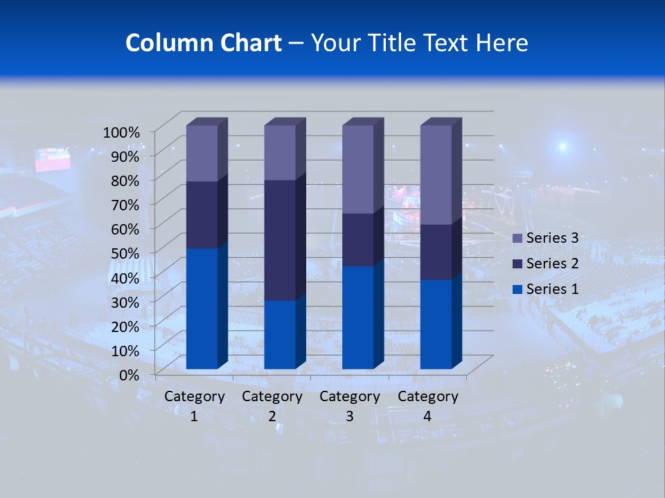 Concert On The Stadium Pano PowerPoint Template