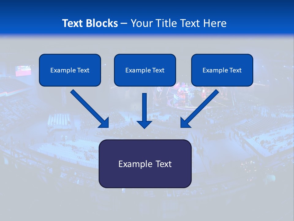 Concert On The Stadium Pano PowerPoint Template