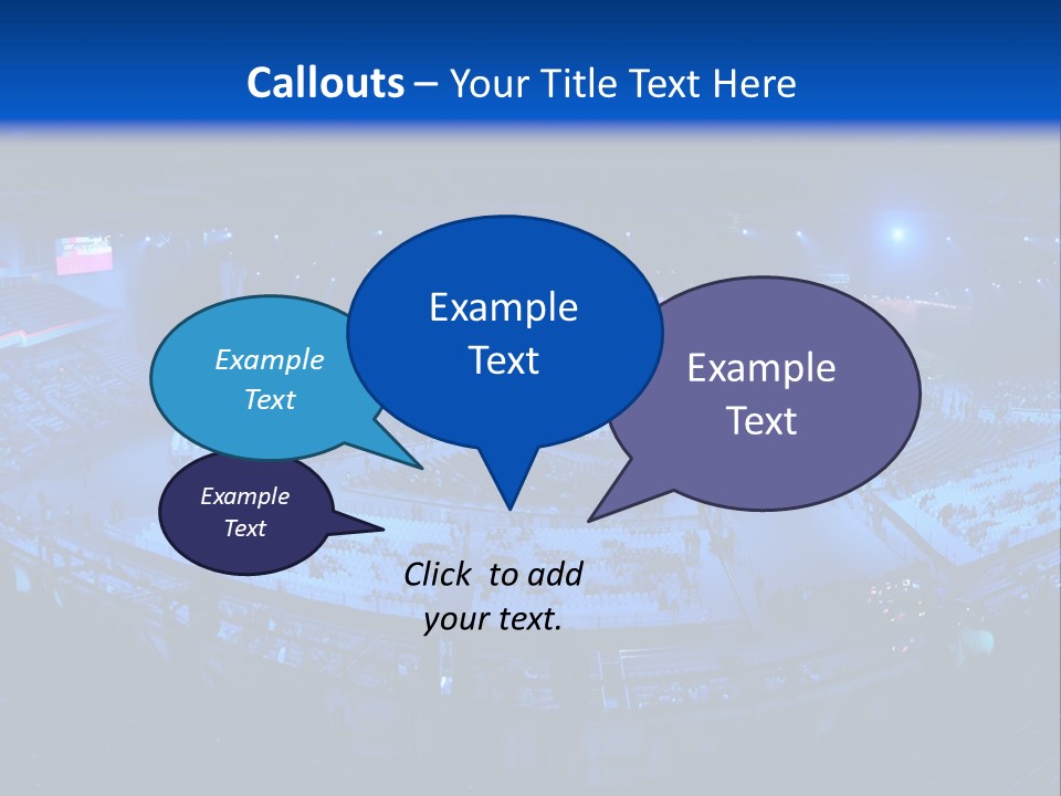 Concert On The Stadium Pano PowerPoint Template