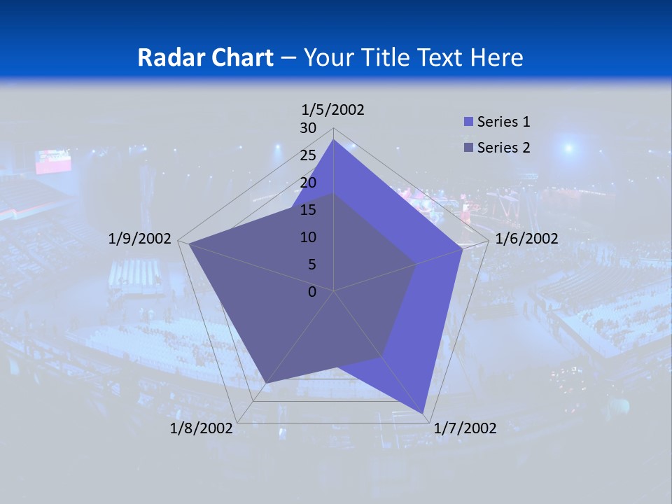 Concert On The Stadium Pano PowerPoint Template