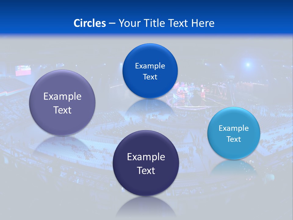 Concert On The Stadium Pano PowerPoint Template