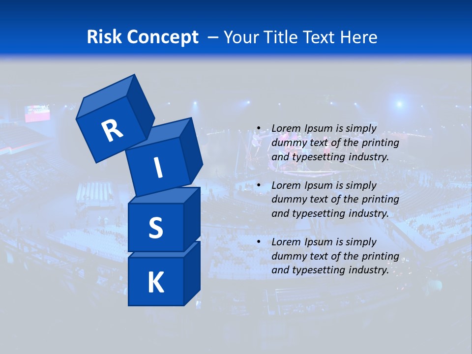 Concert On The Stadium Pano PowerPoint Template