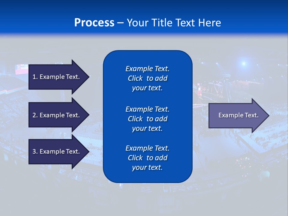 Concert On The Stadium Pano PowerPoint Template