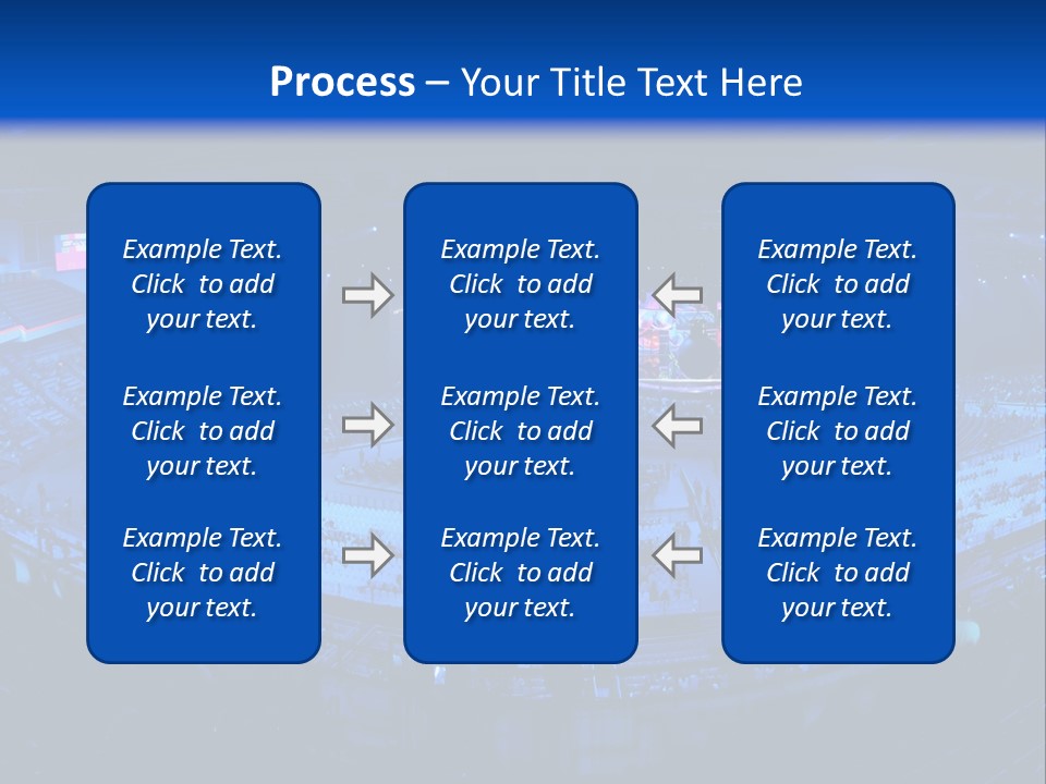 Concert On The Stadium Pano PowerPoint Template