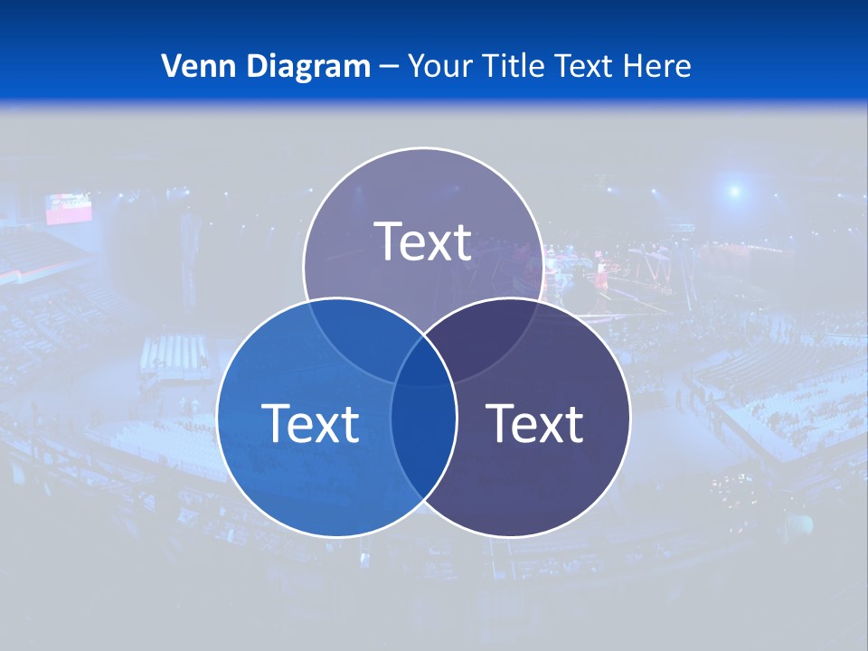 Concert On The Stadium Pano PowerPoint Template
