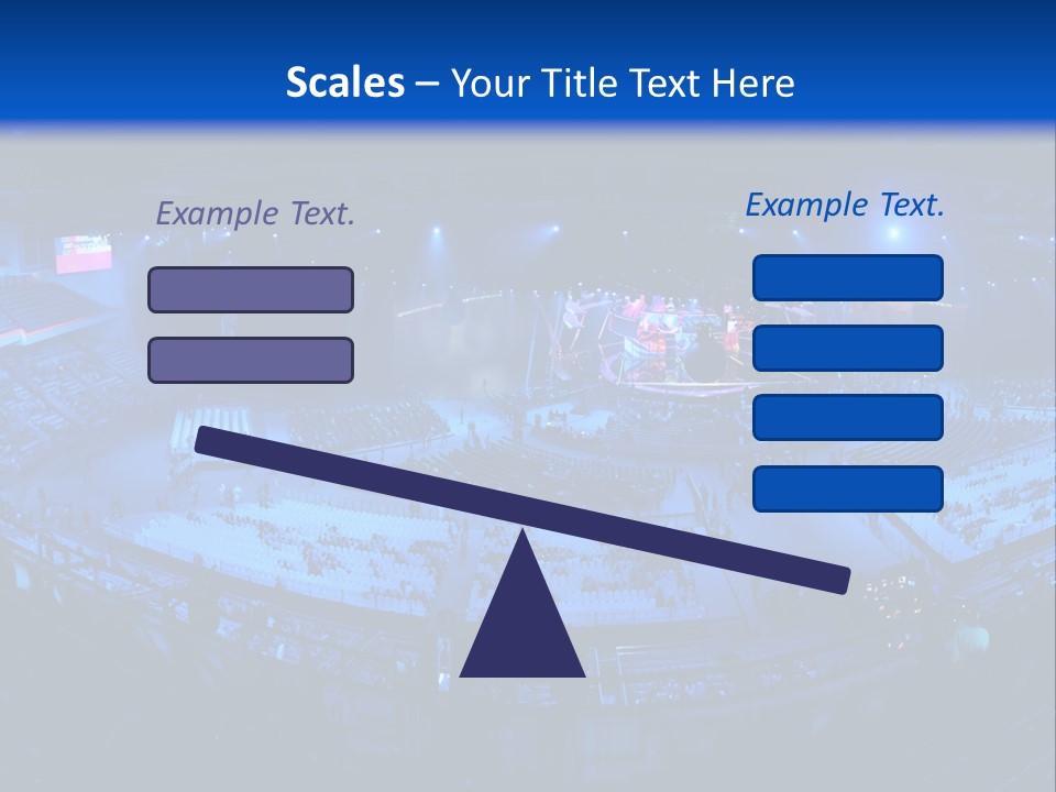 Concert On The Stadium Pano PowerPoint Template