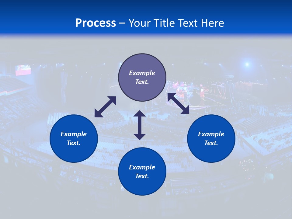 Concert On The Stadium Pano PowerPoint Template