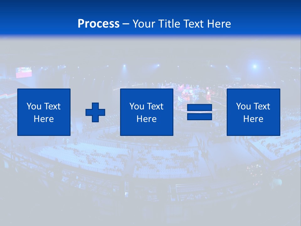 Concert On The Stadium Pano PowerPoint Template