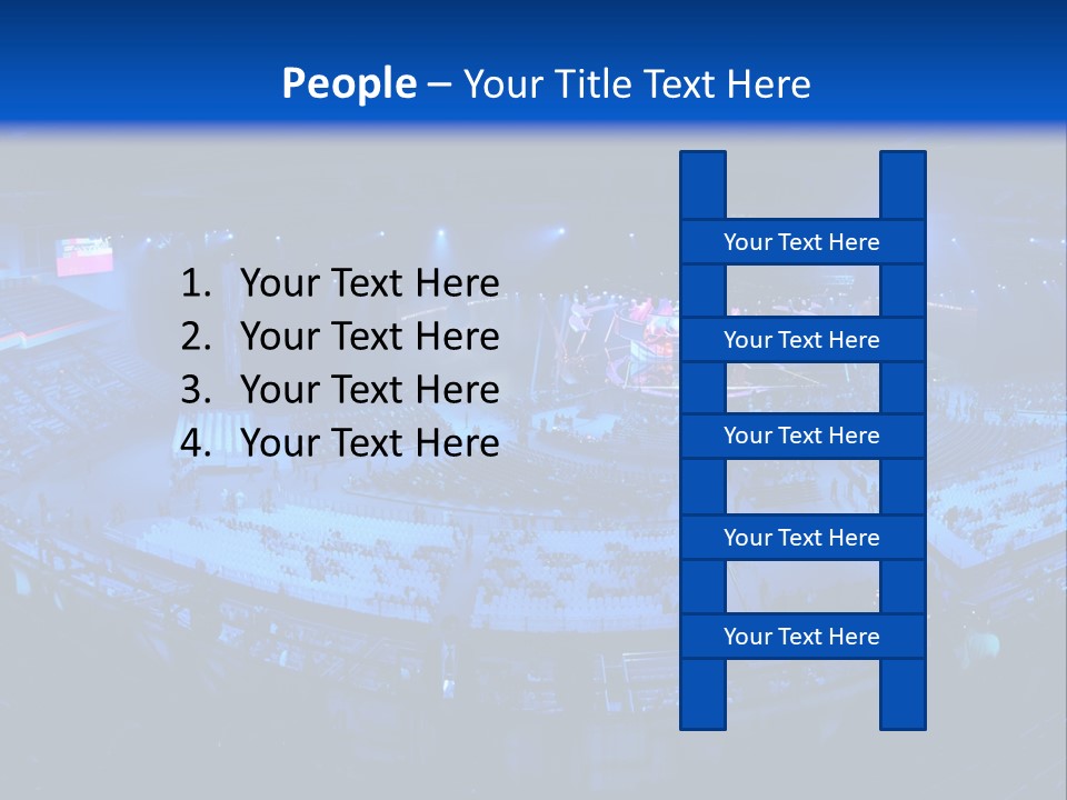 Concert On The Stadium Pano PowerPoint Template