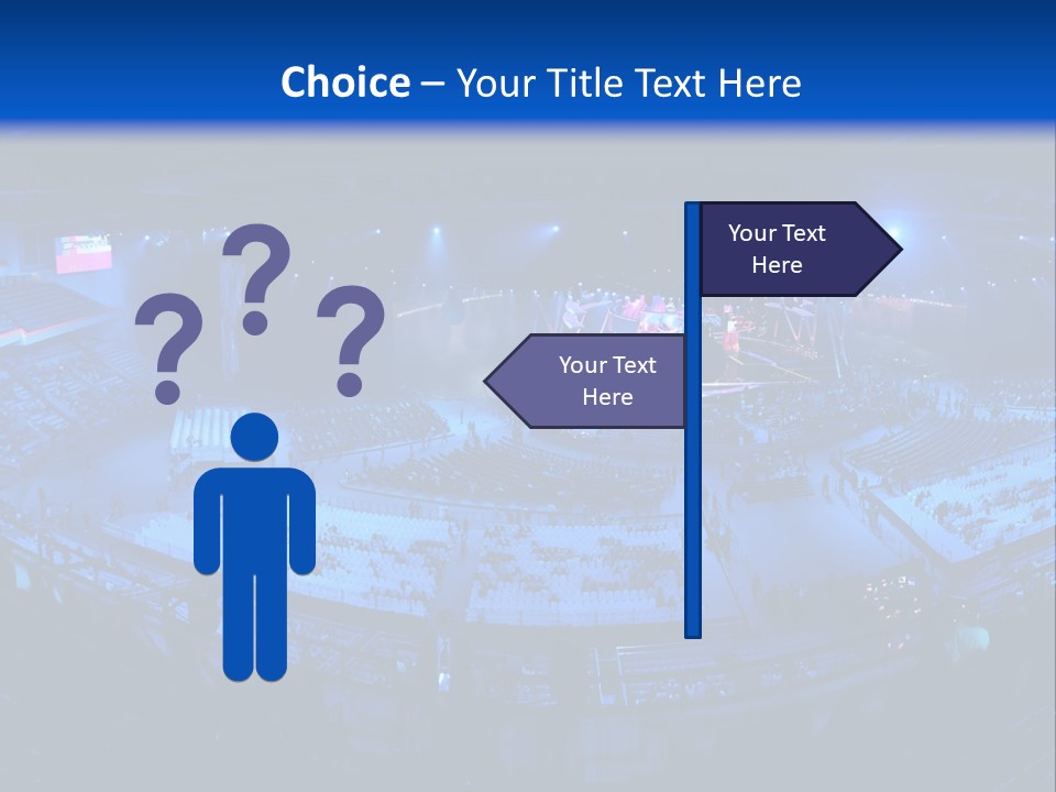 Concert On The Stadium Pano PowerPoint Template