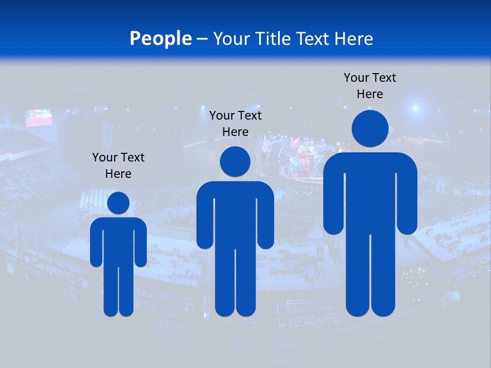 Concert On The Stadium Pano PowerPoint Template