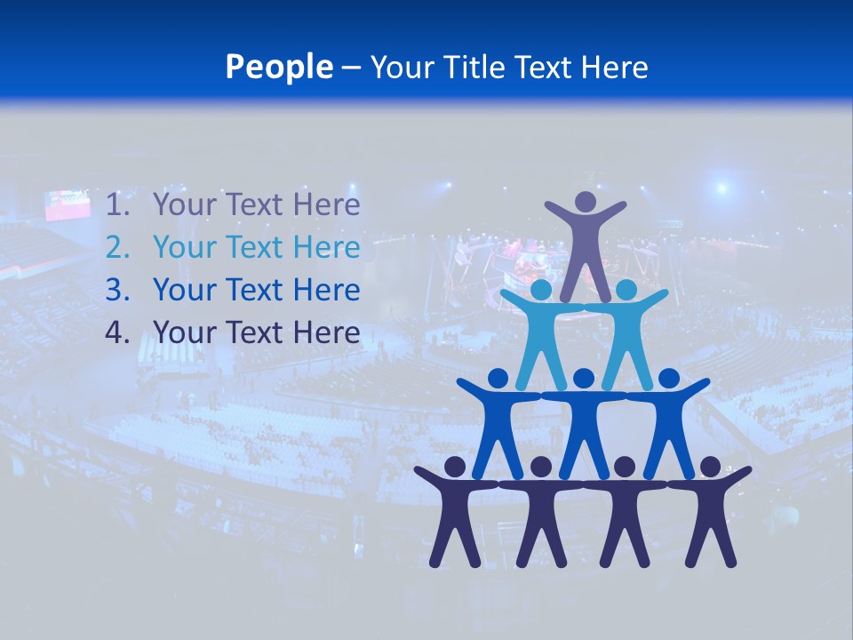 Concert On The Stadium Pano PowerPoint Template