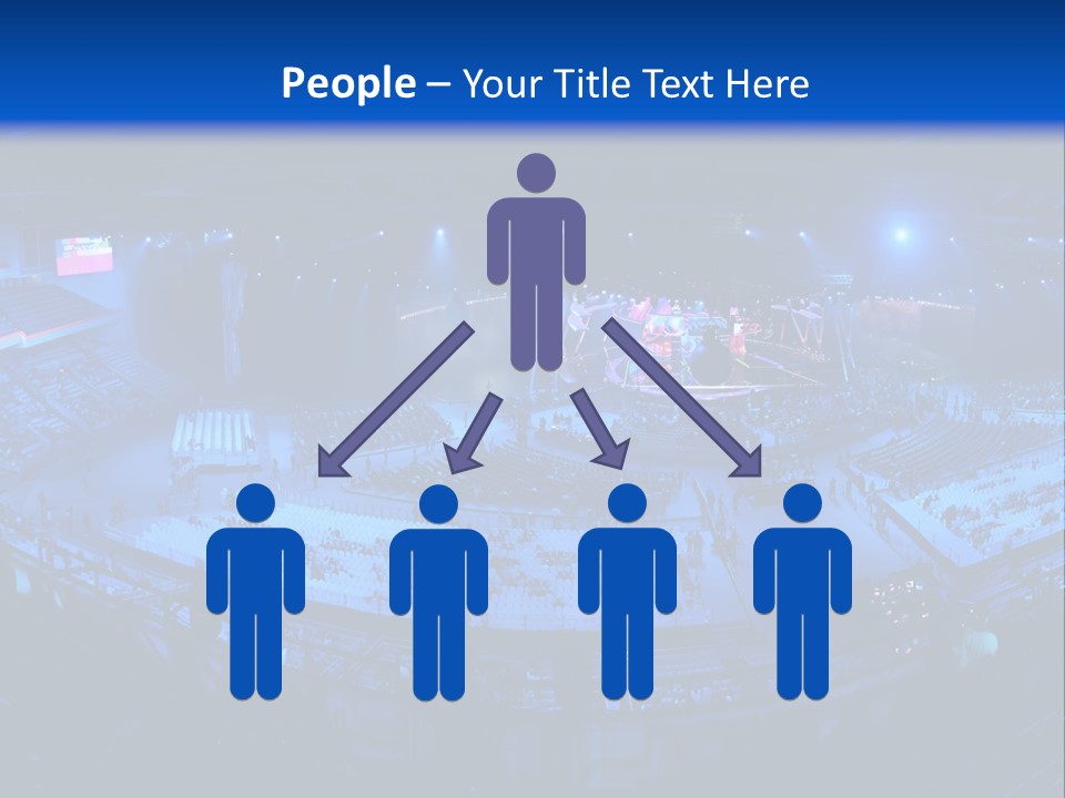 Concert On The Stadium Pano PowerPoint Template