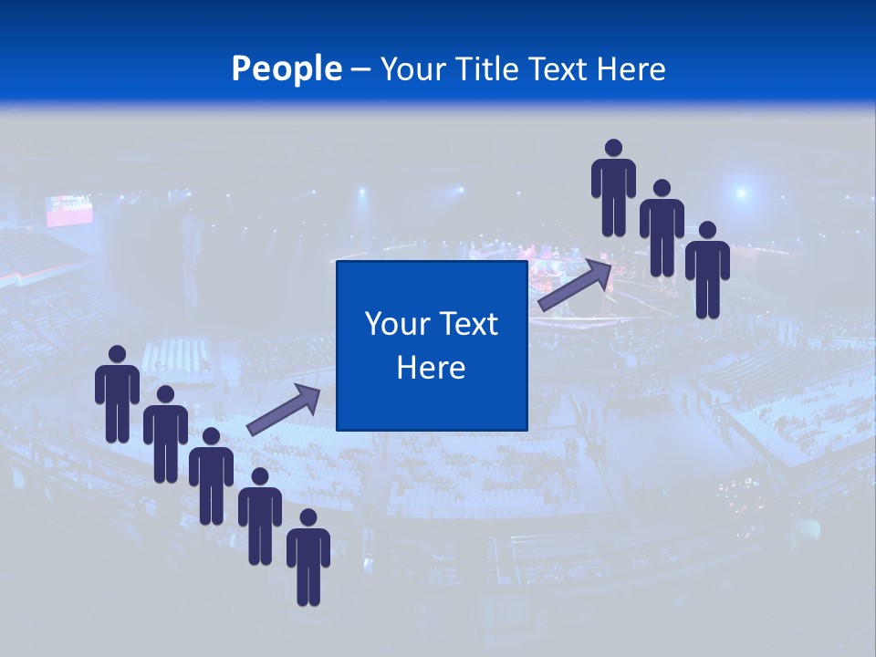 Concert On The Stadium Pano PowerPoint Template
