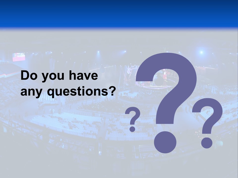 Concert On The Stadium Pano PowerPoint Template