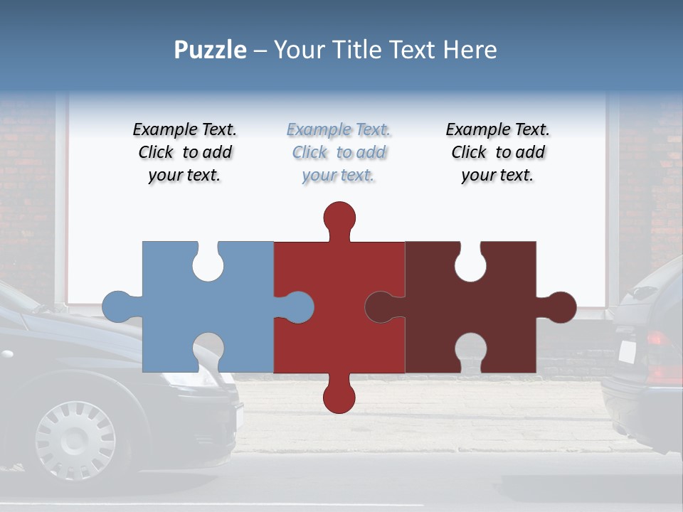 Billboard In The Street PowerPoint Template