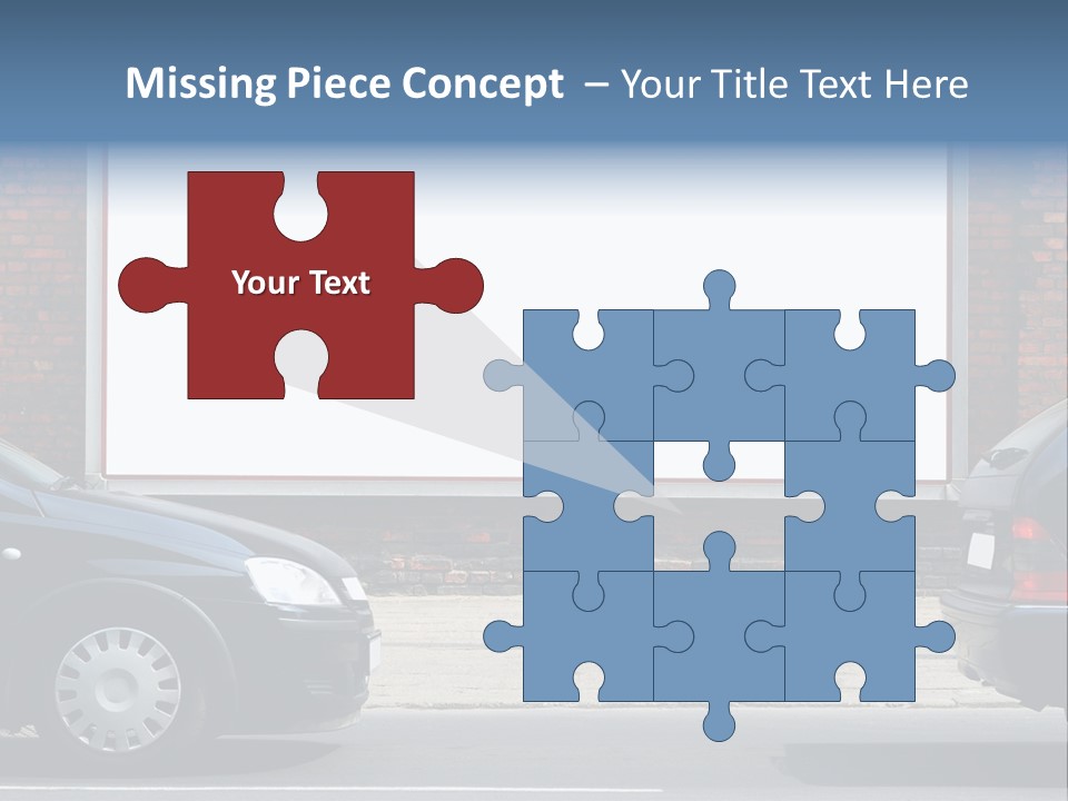 Billboard In The Street PowerPoint Template