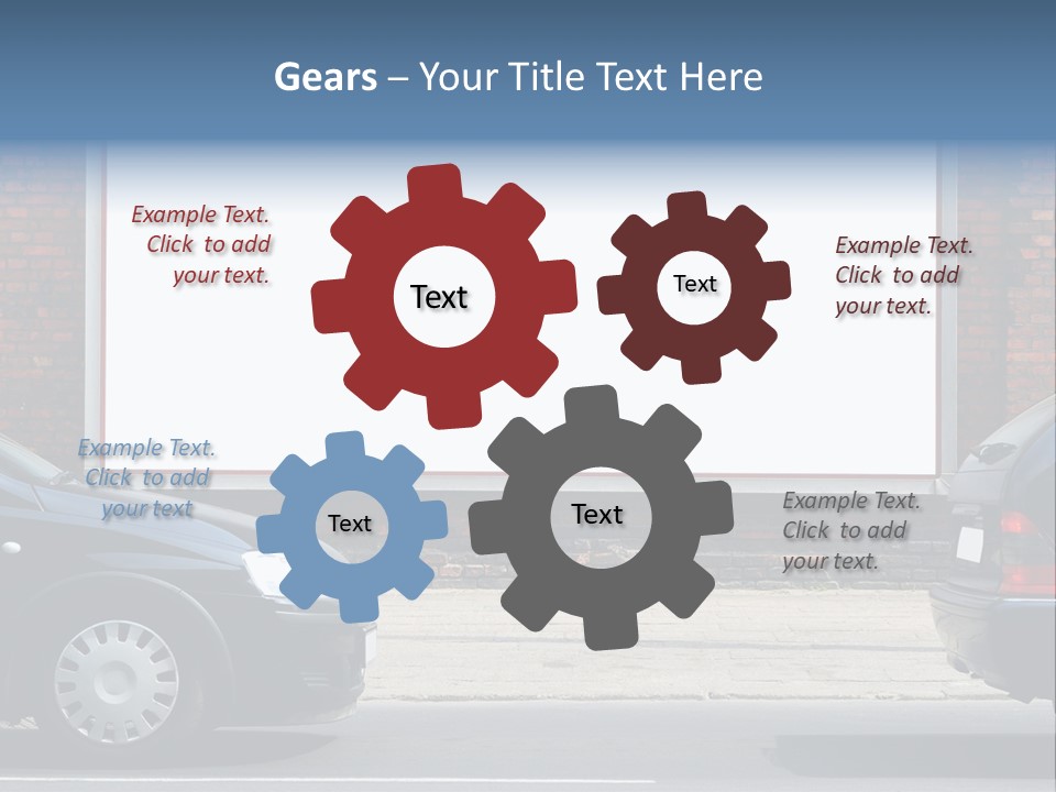 Billboard In The Street PowerPoint Template