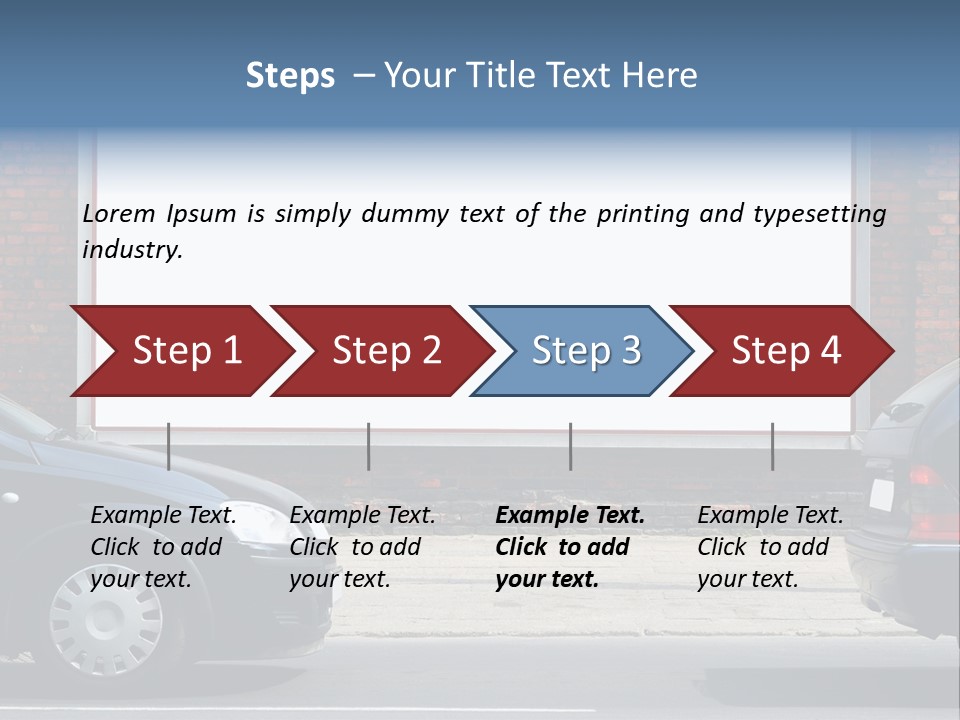 Billboard In The Street PowerPoint Template