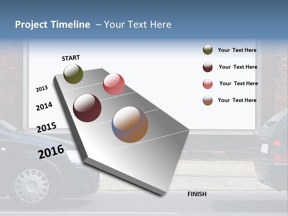 Billboard In The Street PowerPoint Template