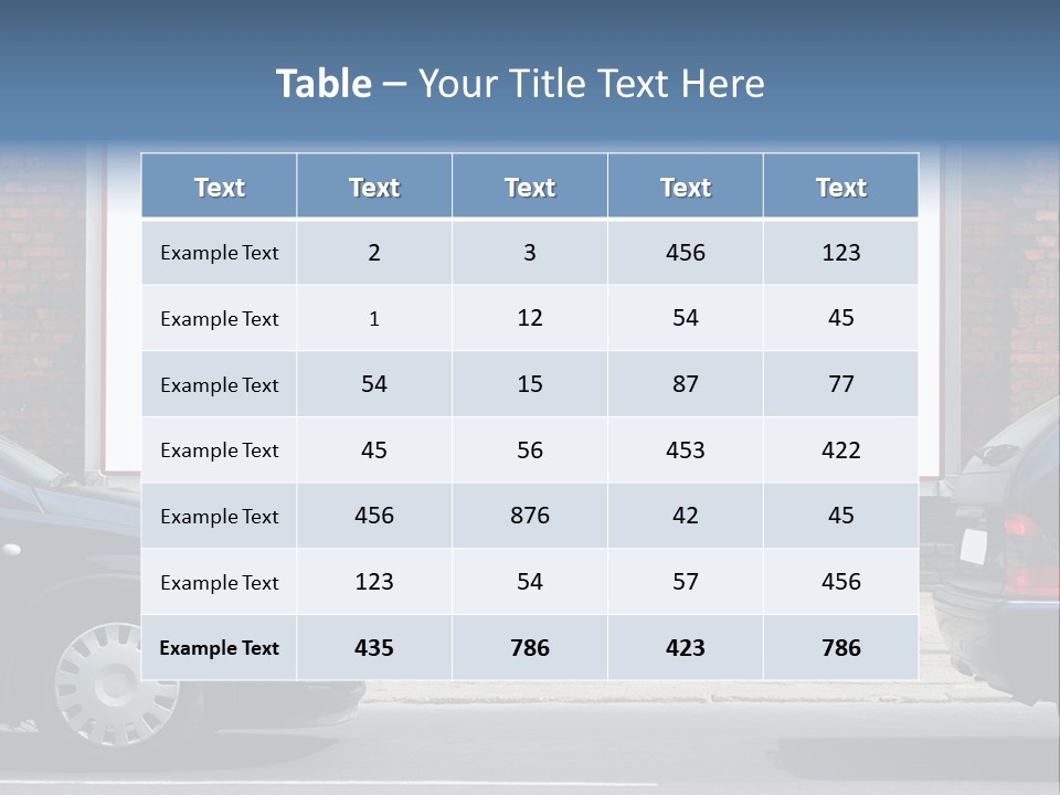 Billboard In The Street PowerPoint Template