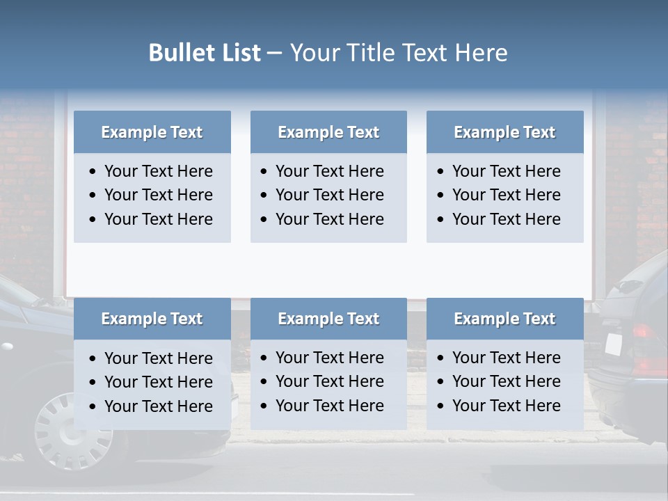 Billboard In The Street PowerPoint Template
