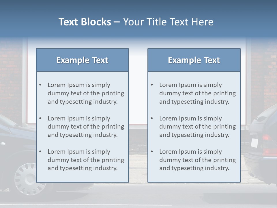 Billboard In The Street PowerPoint Template