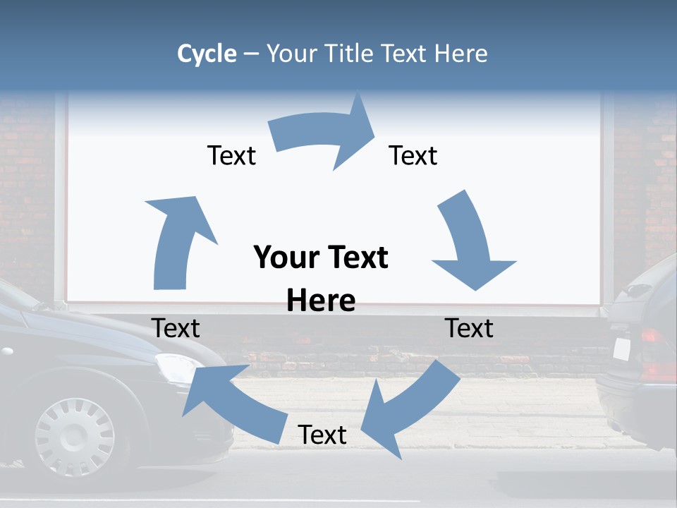 Billboard In The Street PowerPoint Template