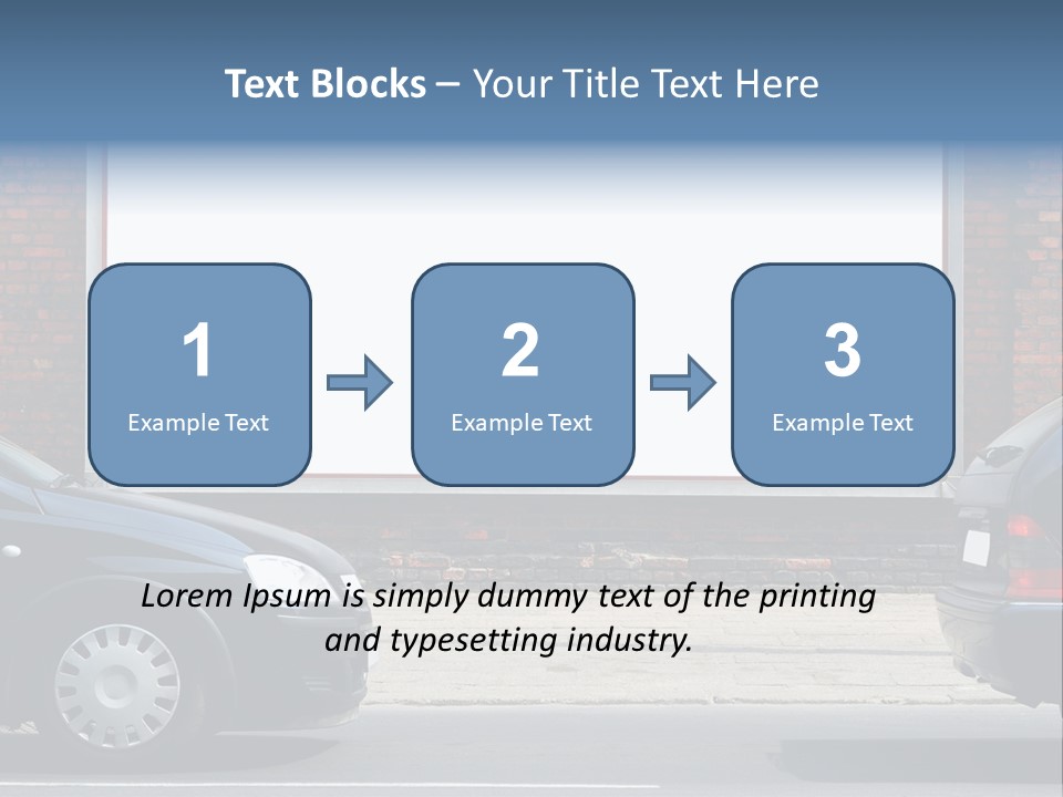 Billboard In The Street PowerPoint Template