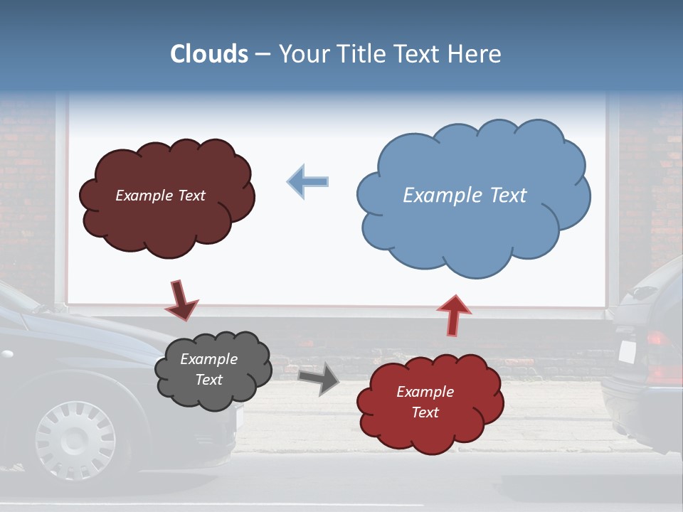 Billboard In The Street PowerPoint Template