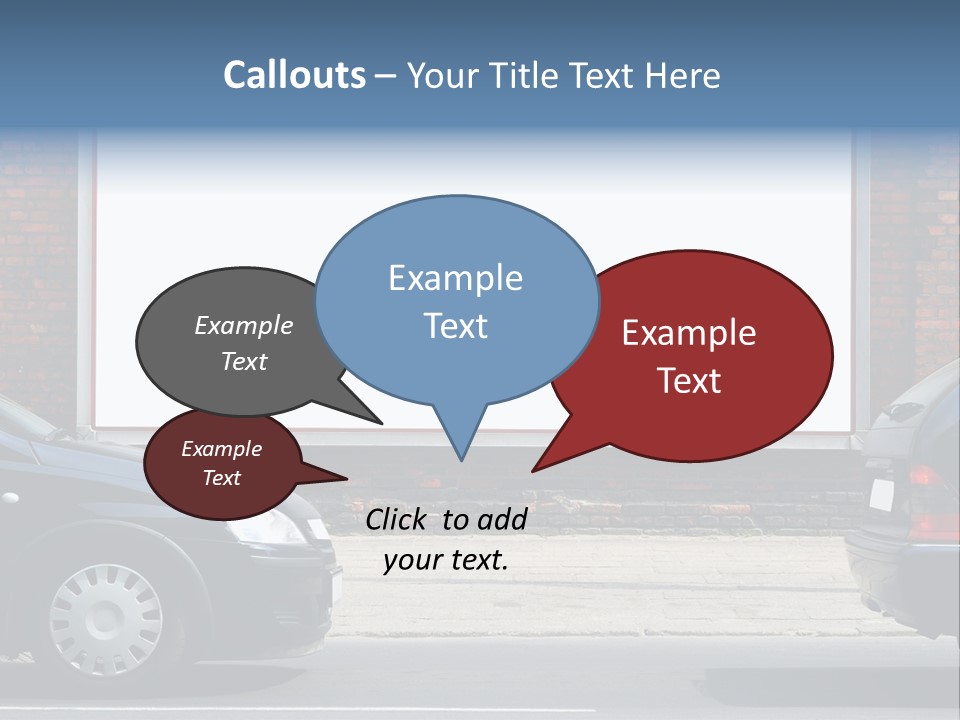 Billboard In The Street PowerPoint Template