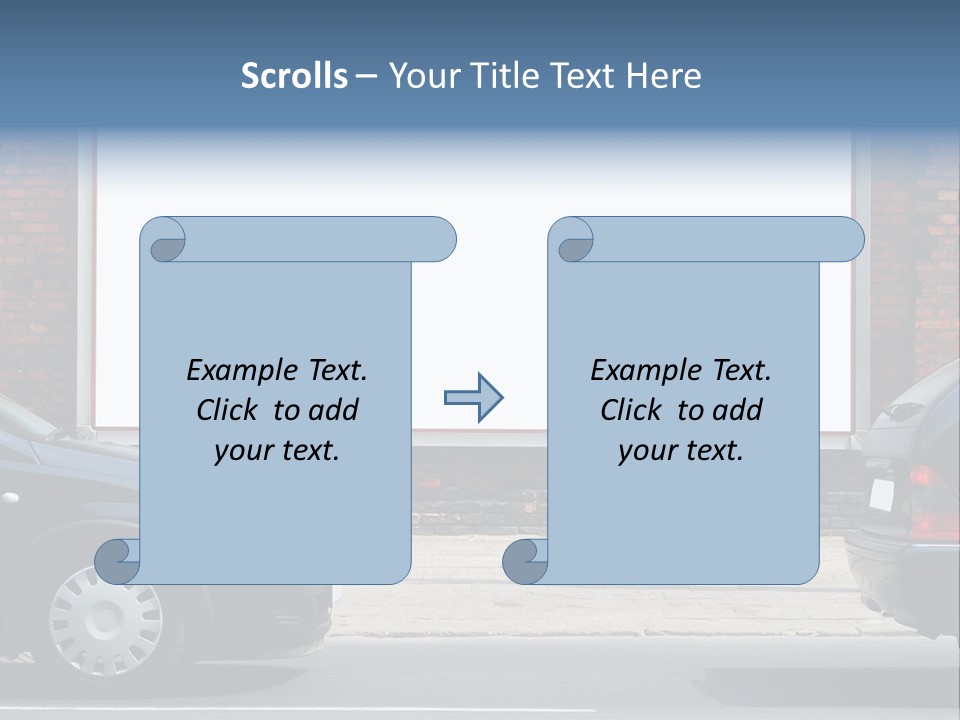 Billboard In The Street PowerPoint Template