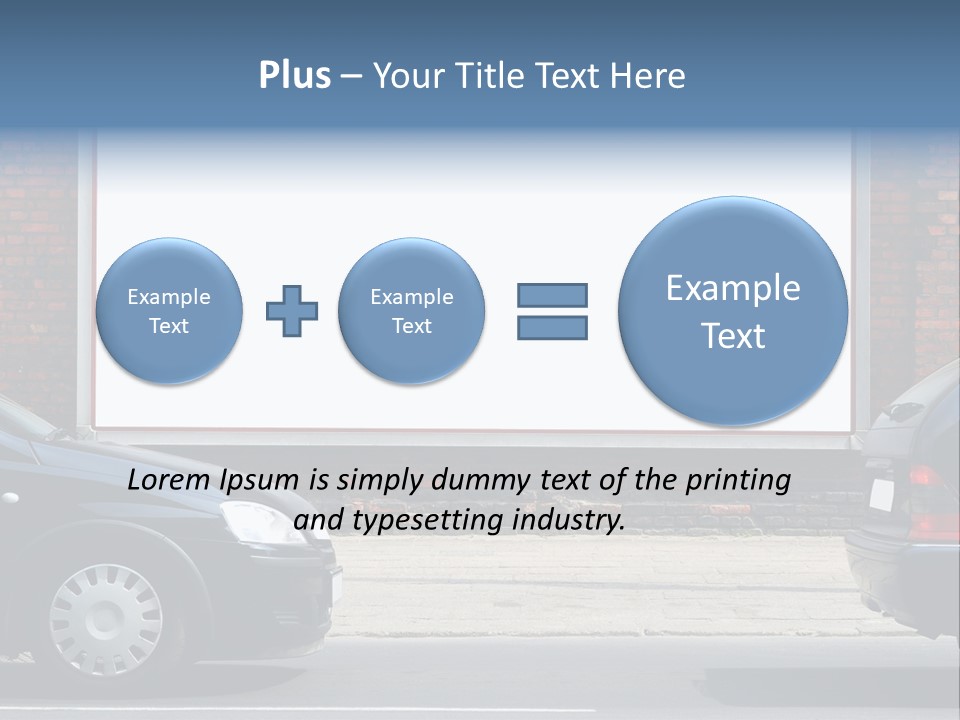 Billboard In The Street PowerPoint Template