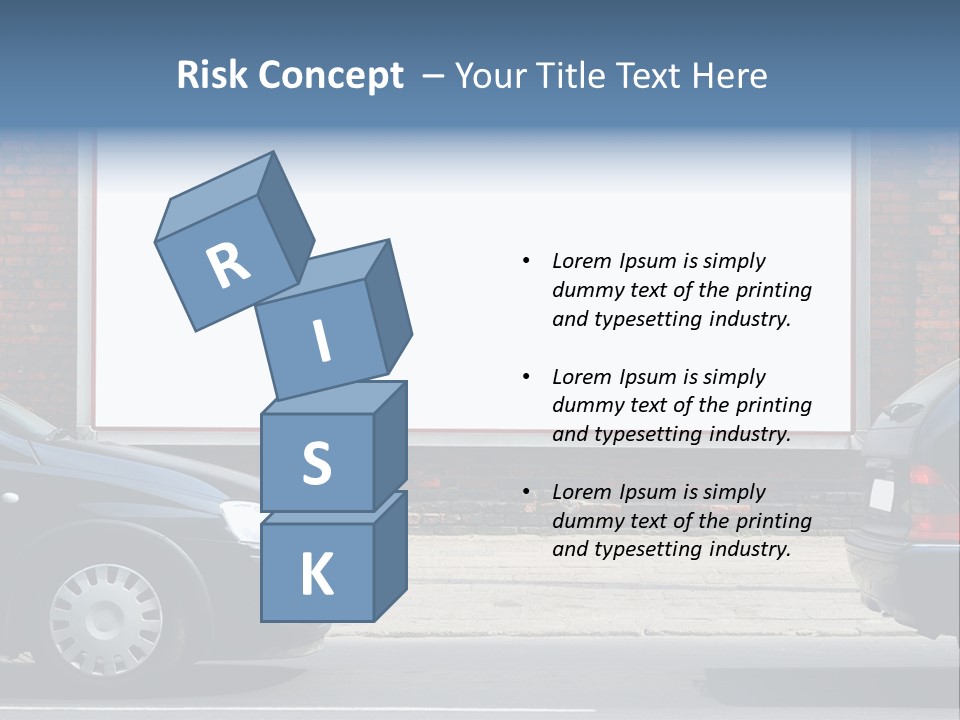 Billboard In The Street PowerPoint Template