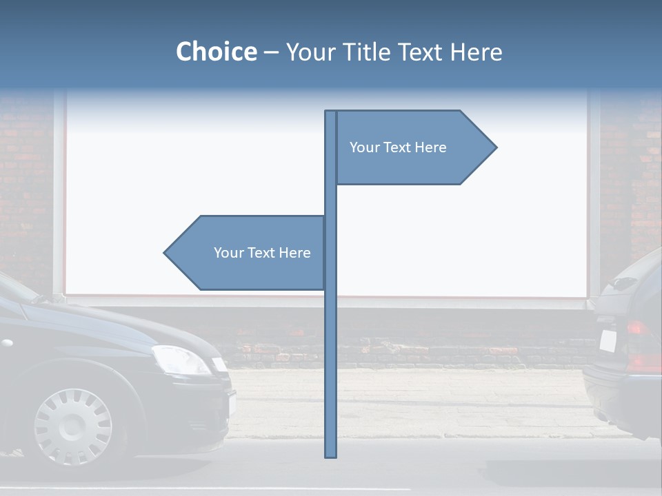 Billboard In The Street PowerPoint Template