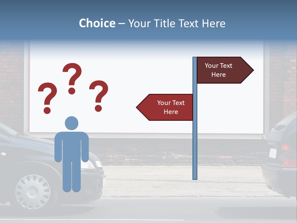 Billboard In The Street PowerPoint Template