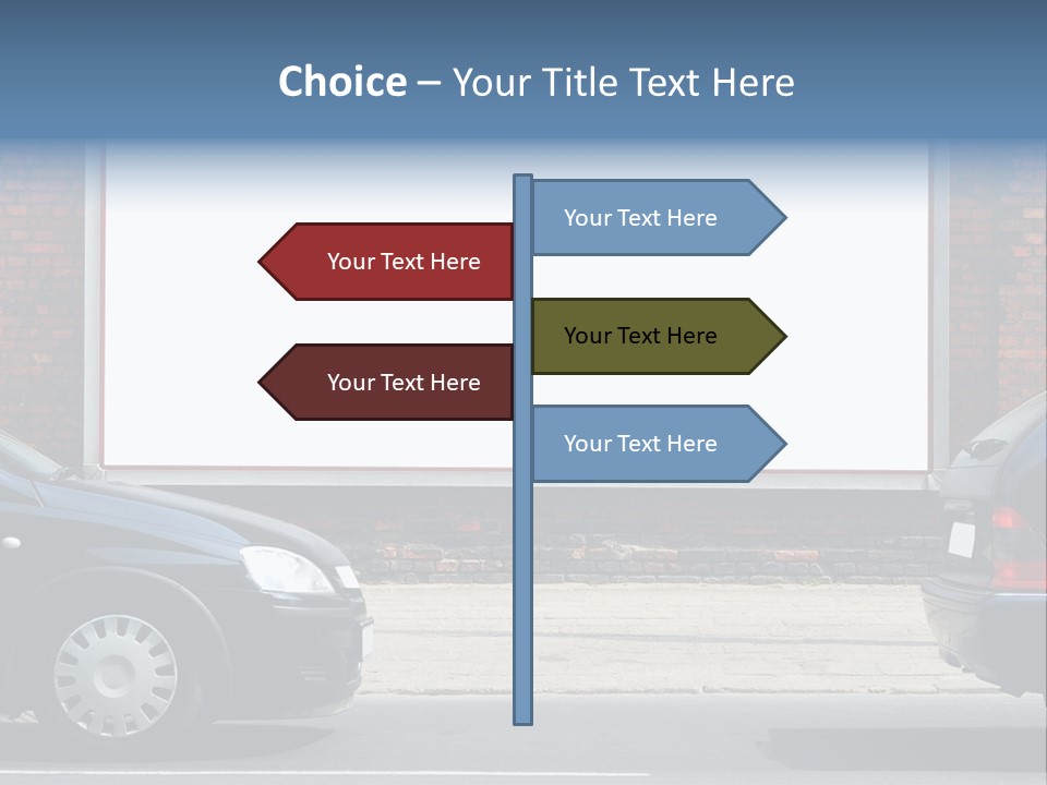 Billboard In The Street PowerPoint Template