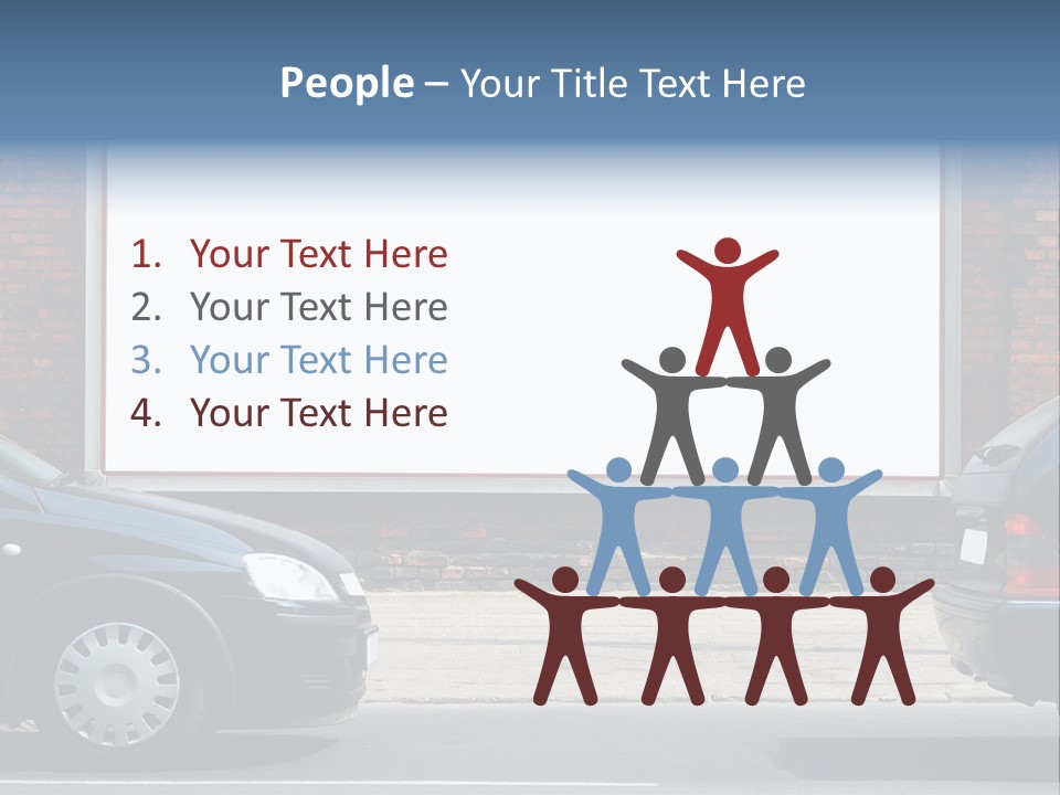 Billboard In The Street PowerPoint Template