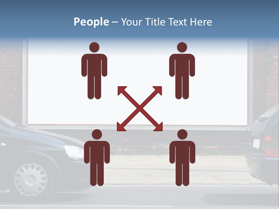 Billboard In The Street PowerPoint Template